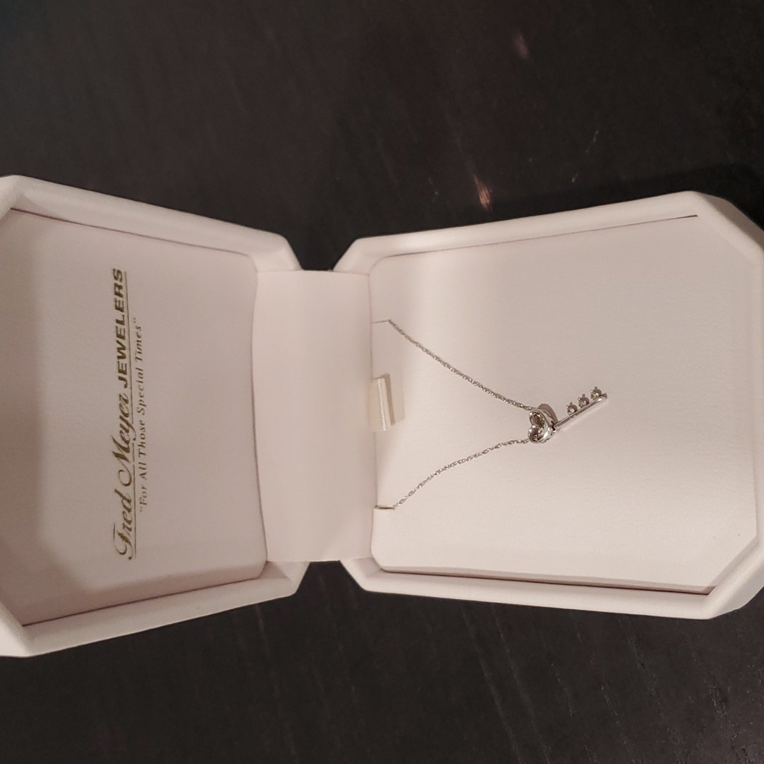 Diamond Necklace- Heart Key